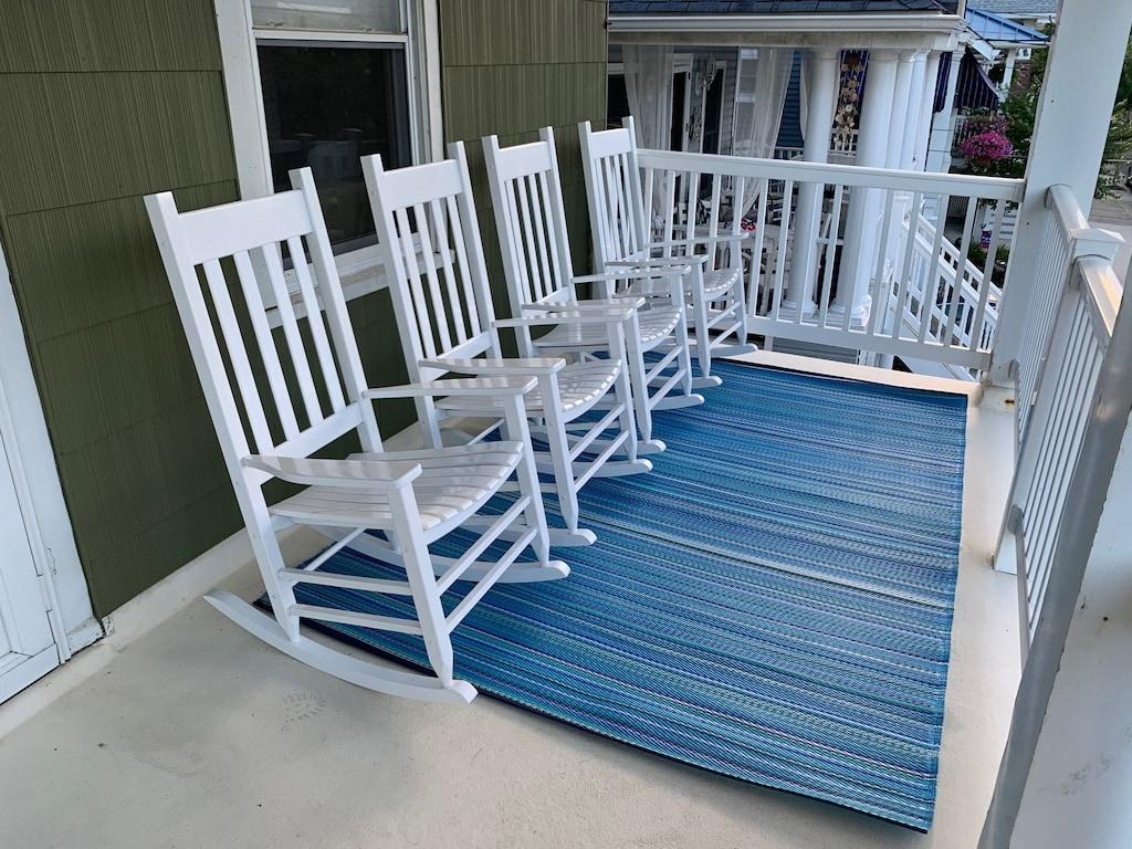 Let's ALL Go to the Beach (Triplex), Porch