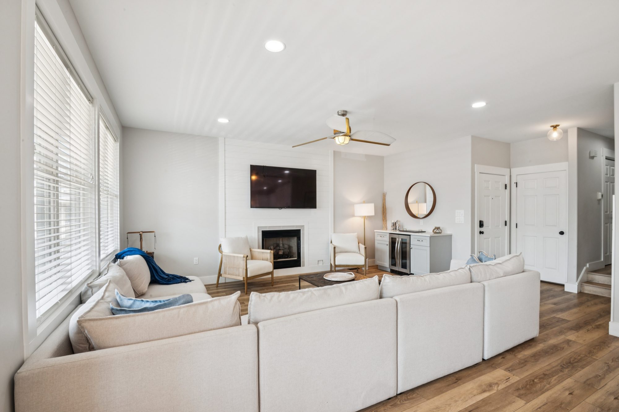 Chic Beach Retreat, Living Room